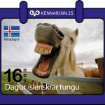 Dagur íslenskrar tungu 16. nóveber